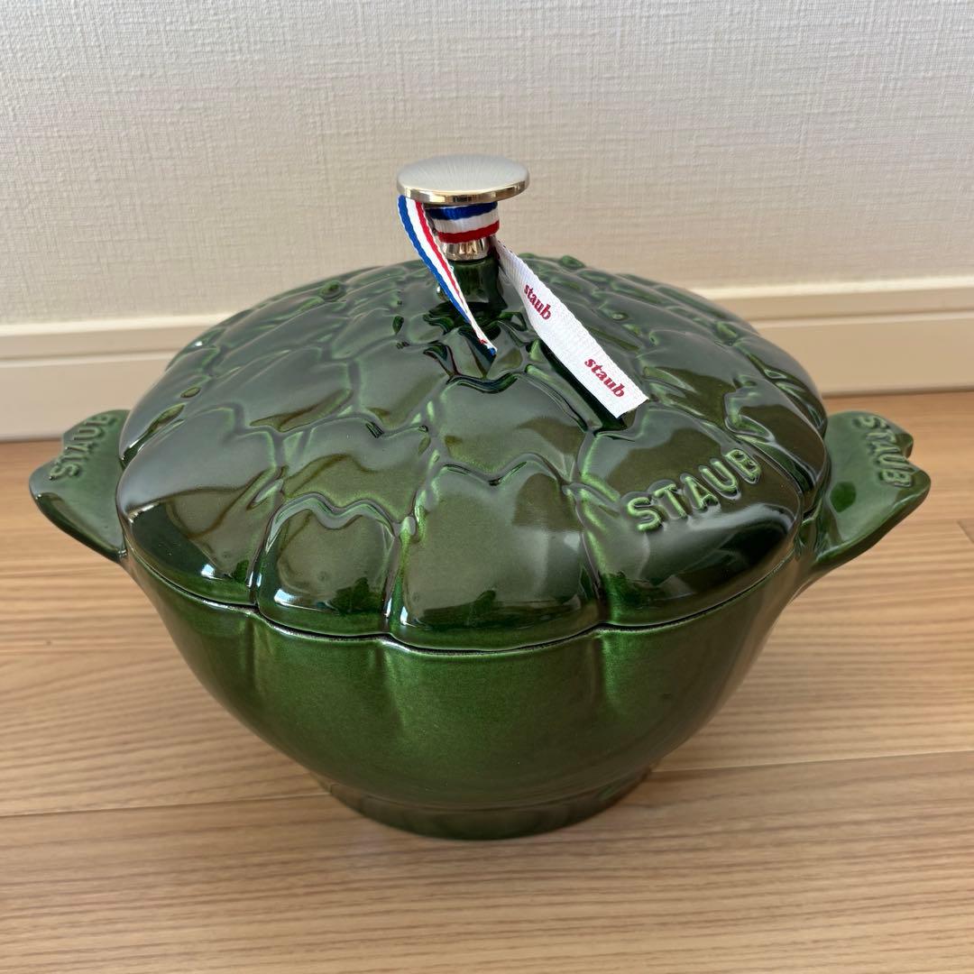 STAUB ストウブ アーティチョークココット 22 バジル(廃盤)