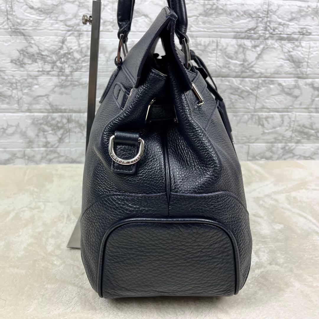 【極美品】 ペッレモルビダ フラップボストン メイデンヴォヤージュ ネイビー