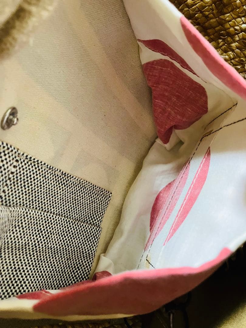 希少デザイン　エバゴス　ebagos カゴバッグ　マルシェ