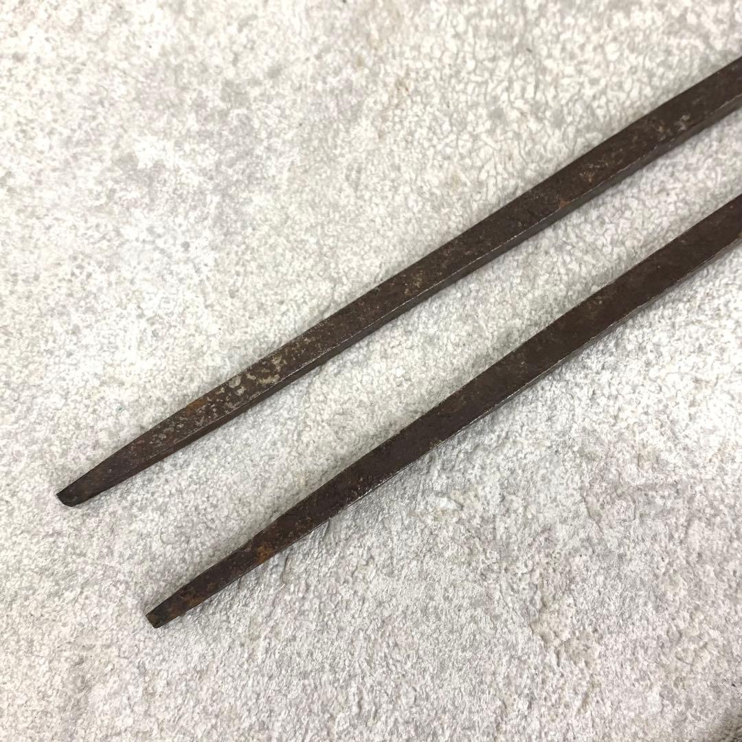 炉 風炉火箸 一双 一ノ瀬宗辰 金牛秀峰 共箱 妙心寺 茶の湯