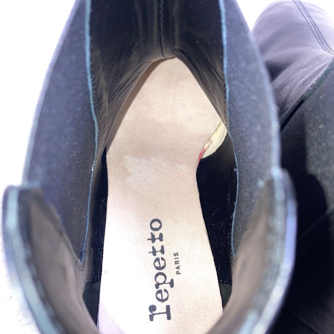『未使用級』repetto レペット サイドゴアブーツ ショートブーツ ブラック