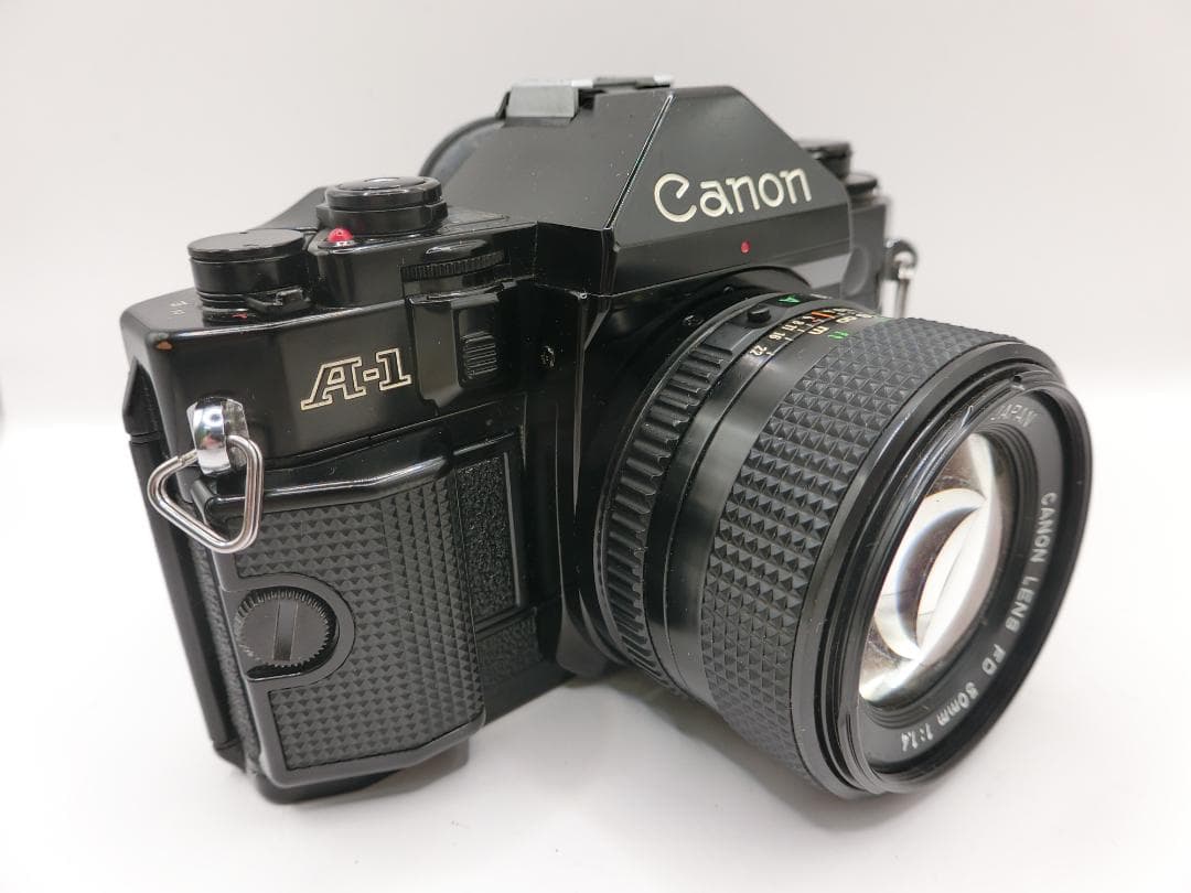 【完動品】キャノン CANON A-1 +標準レンズ501.4フィルム 一眼レフ