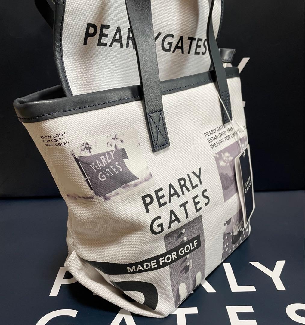 新品 未使用 PEARLY GATES フォトプリント ラウンド カートバッグ