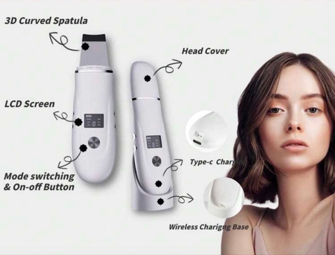 ANLAN 美顔器 温スチームとフェイススクレーパーと化粧用水まとめ売り