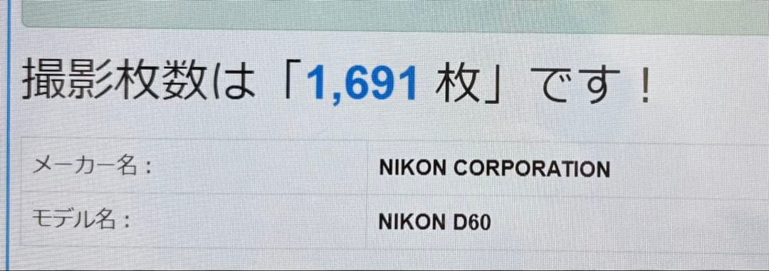 一眼レフデビュー ✨Nikon D60✨ シングルレンズ✨ 簡単操作✨おまけ多数