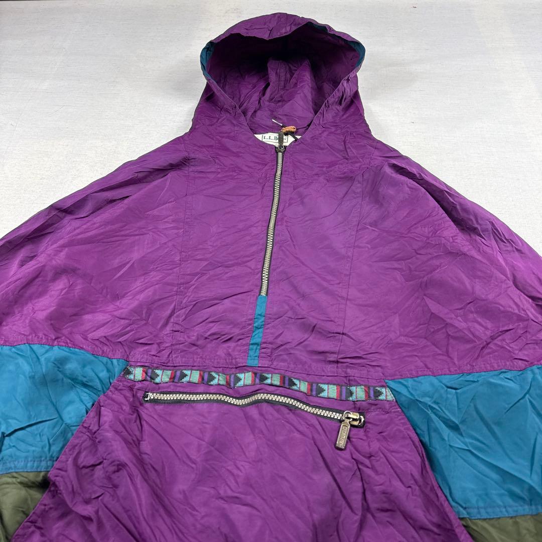 80s USA製 llbean アノラック ナイロンジャケット シンサレート L