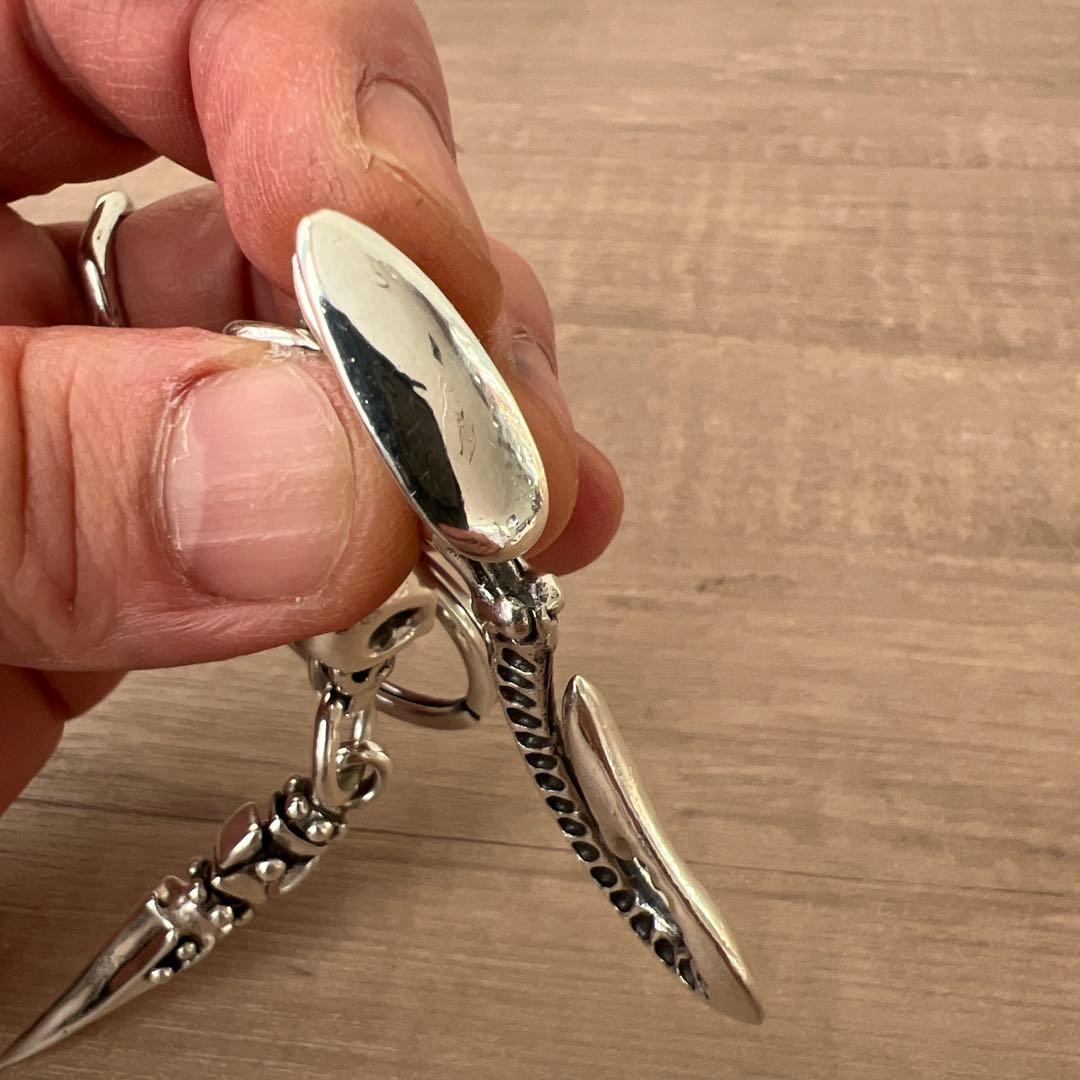 r*9様 SILVER 925 キーリング　キーチェーン　中古　ノーブランド