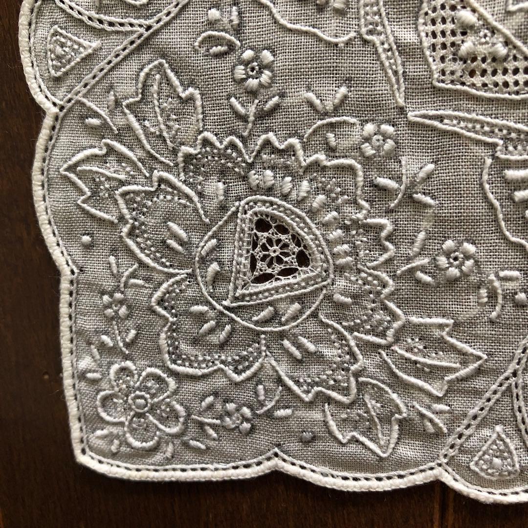 未使用　SWATOW ハンカチ　鳳凰　汕頭　手刺繍　スワトウ　パッケージなし発送