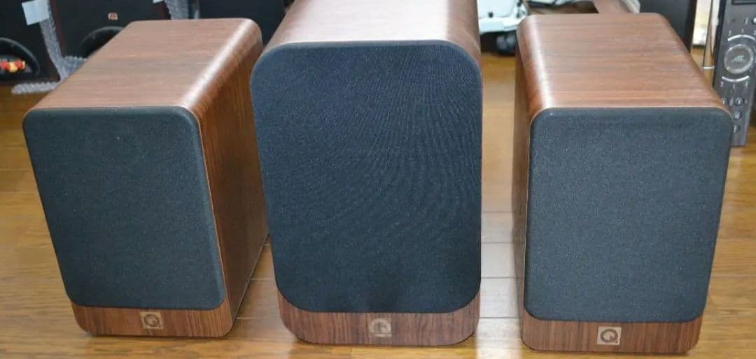 Q Acoustics 2020iペア＋センターSP3030iウッド調3台セット