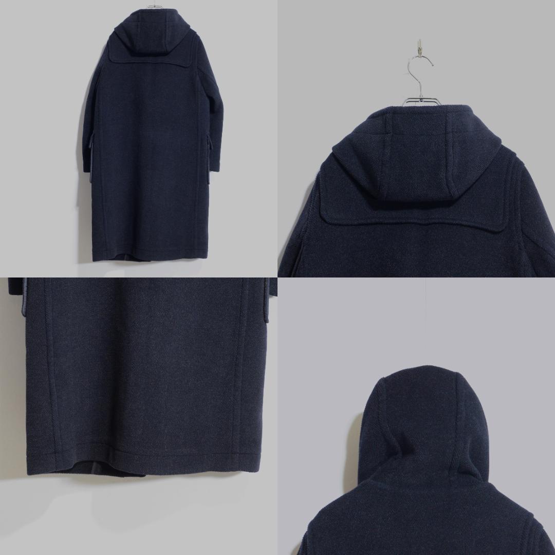 超極上品　ムーアブルック製 カットパイル ダッフルコート ヘザーネイビー