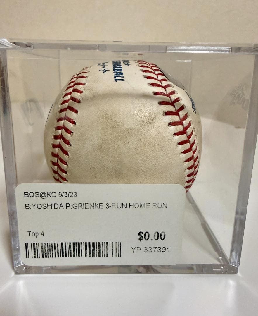 実使用【吉田正尚MLBルーキー時代第14号ホームランボール】