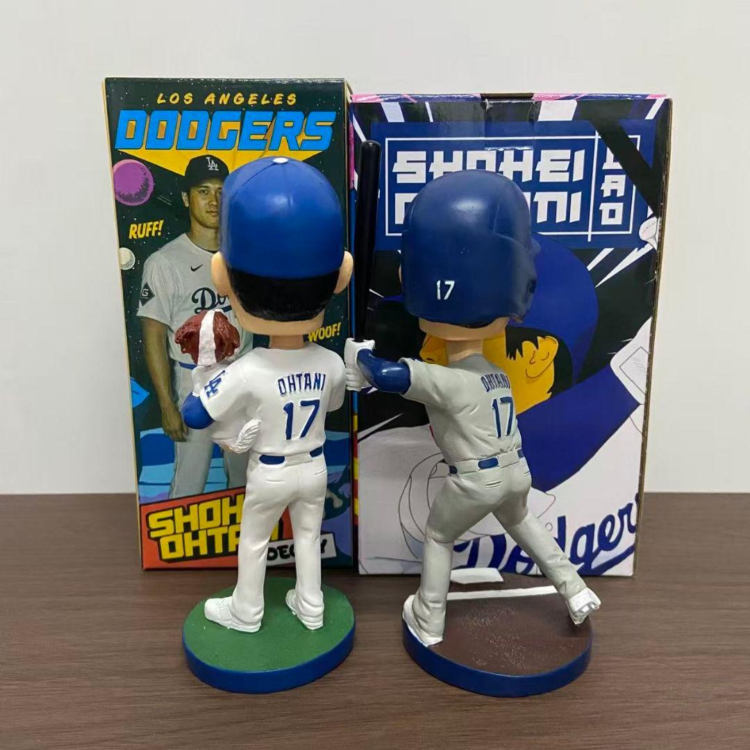 大谷翔平ボブルヘッド ホームユニフォーム +大谷翔平 デコピン ボブルヘッド