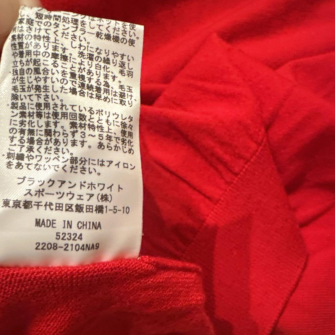 【新品相当】and per se アンパスィ 刺繍 レッドセーター