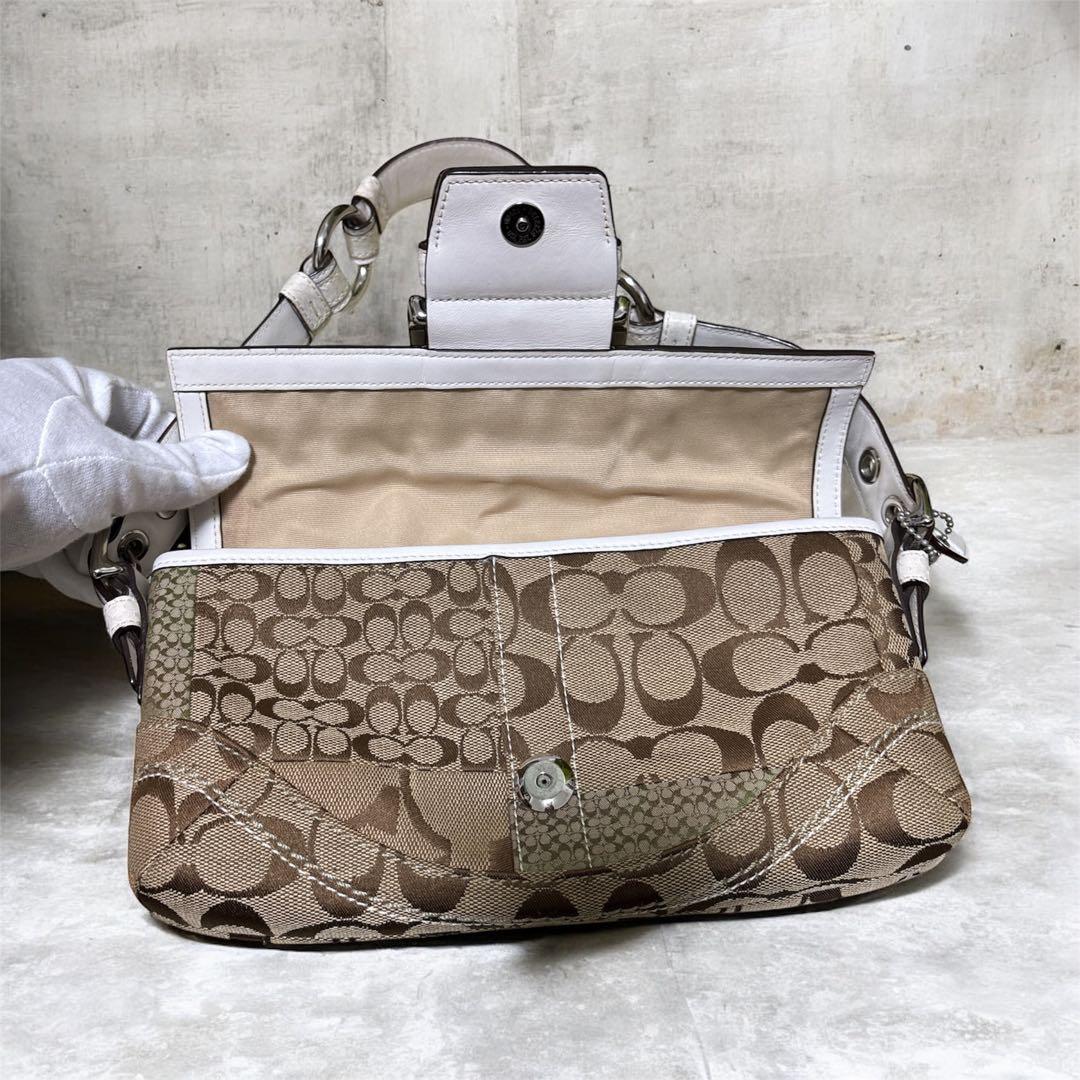 な*み様 【希少】COACH ソーホー パッチワーク シグネチャー パイソン シ