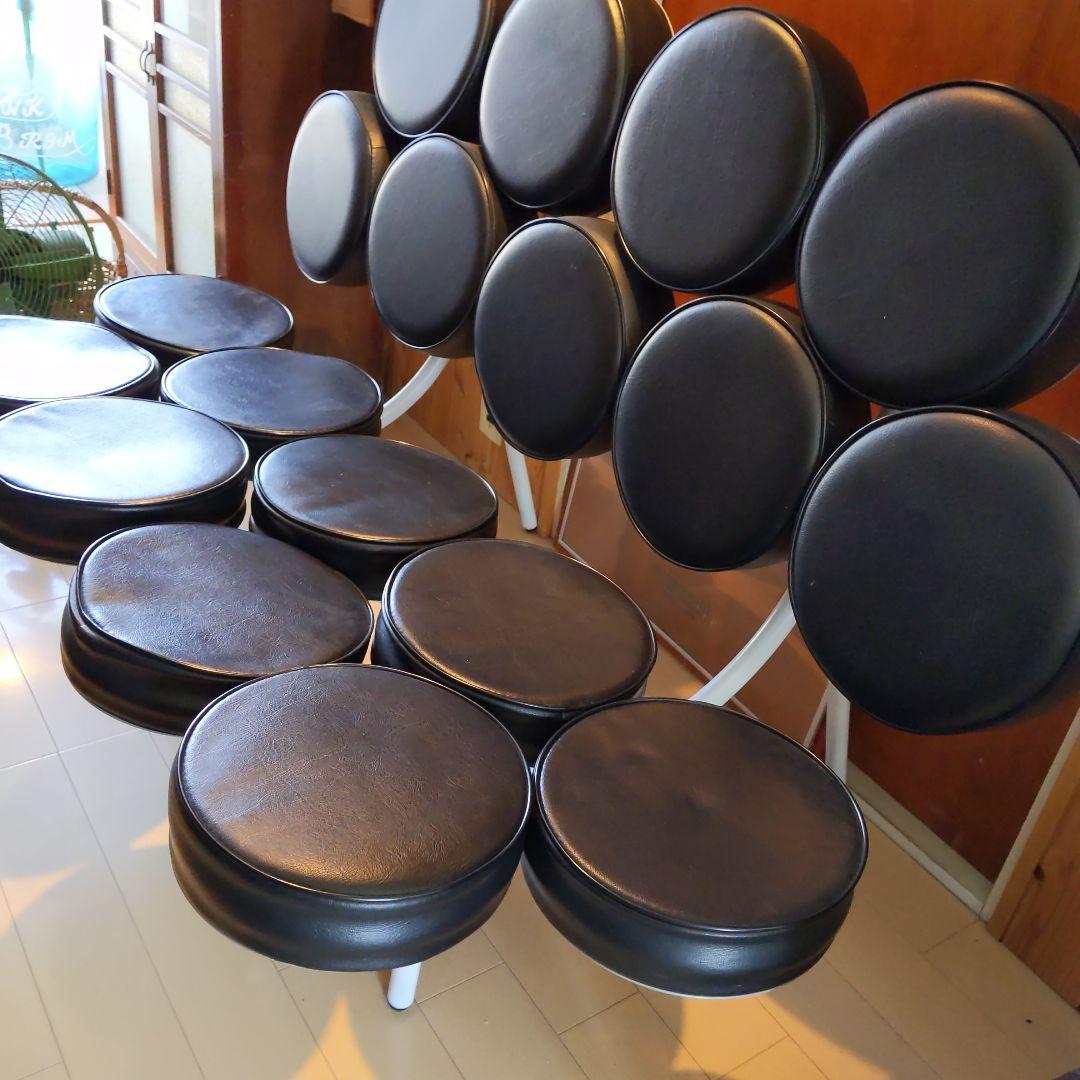 モダンな円形マシュマロソファ　 （引き取り限定　商品）