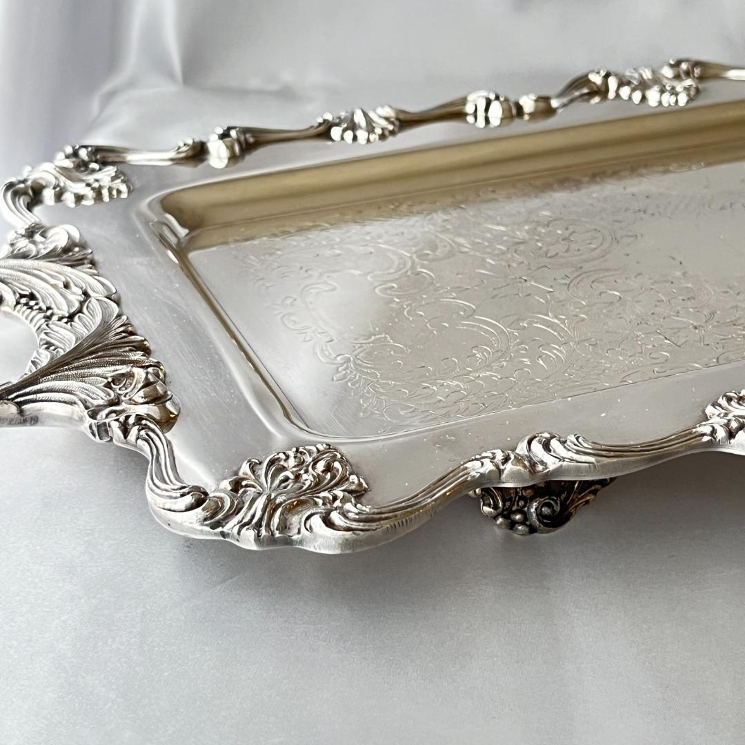 【ギャラリートレー】 ロングタイプ 56cm ハンドル/飾りフット 大型