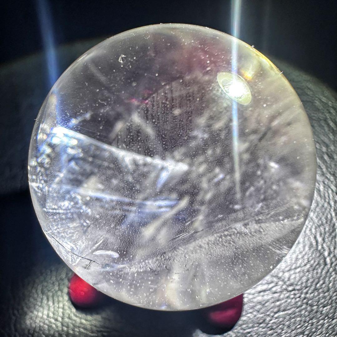 高透明度❗️レインボー☆ヒマラヤ ブルーエンジェルラダークォーツ丸玉A1303