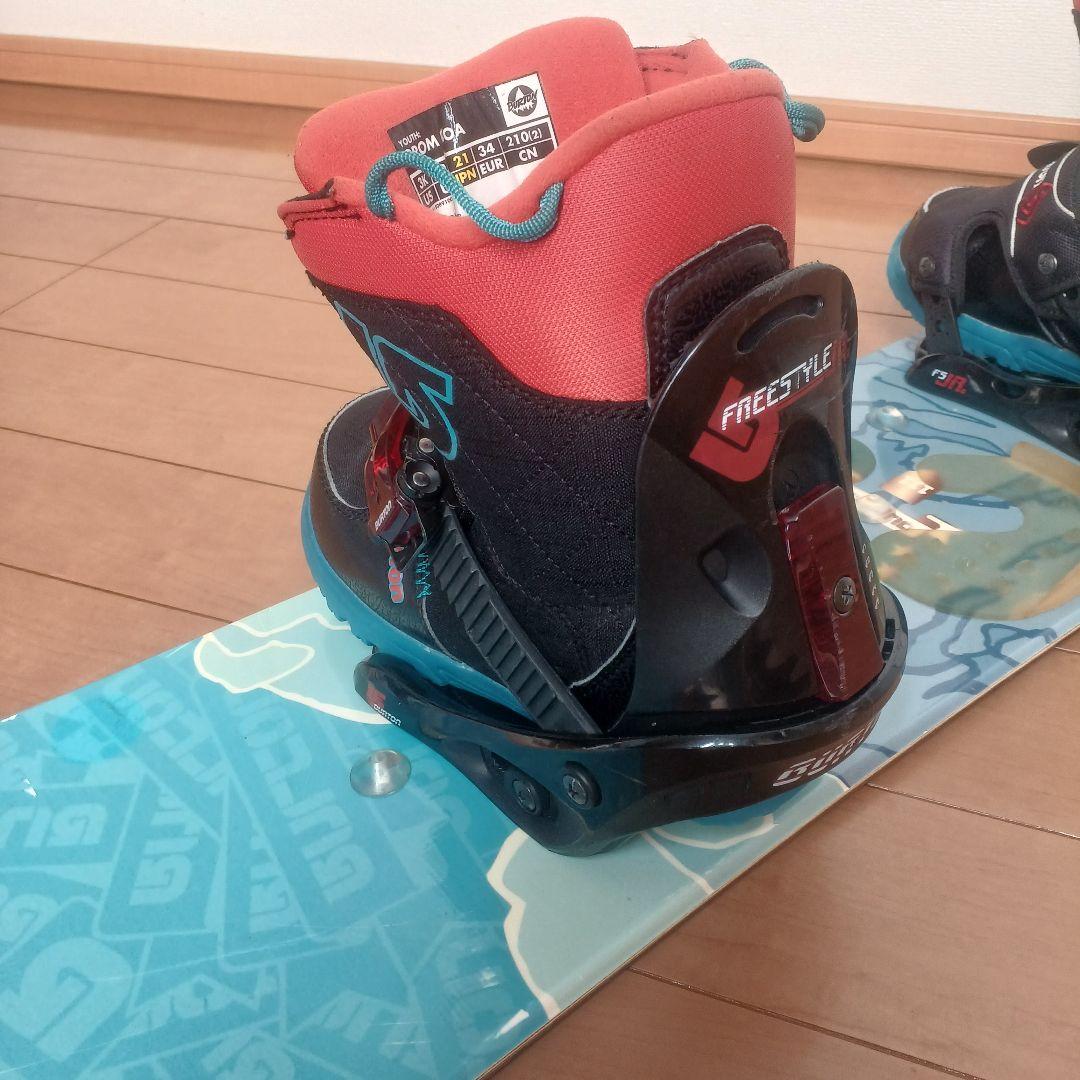 子供用 スノーボード セット 21cm 手渡し可能 BURTON バートン