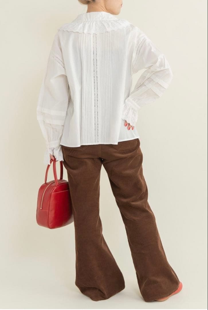 Dot and Stripes CHILD WOMAN ブロードレース ブラウス