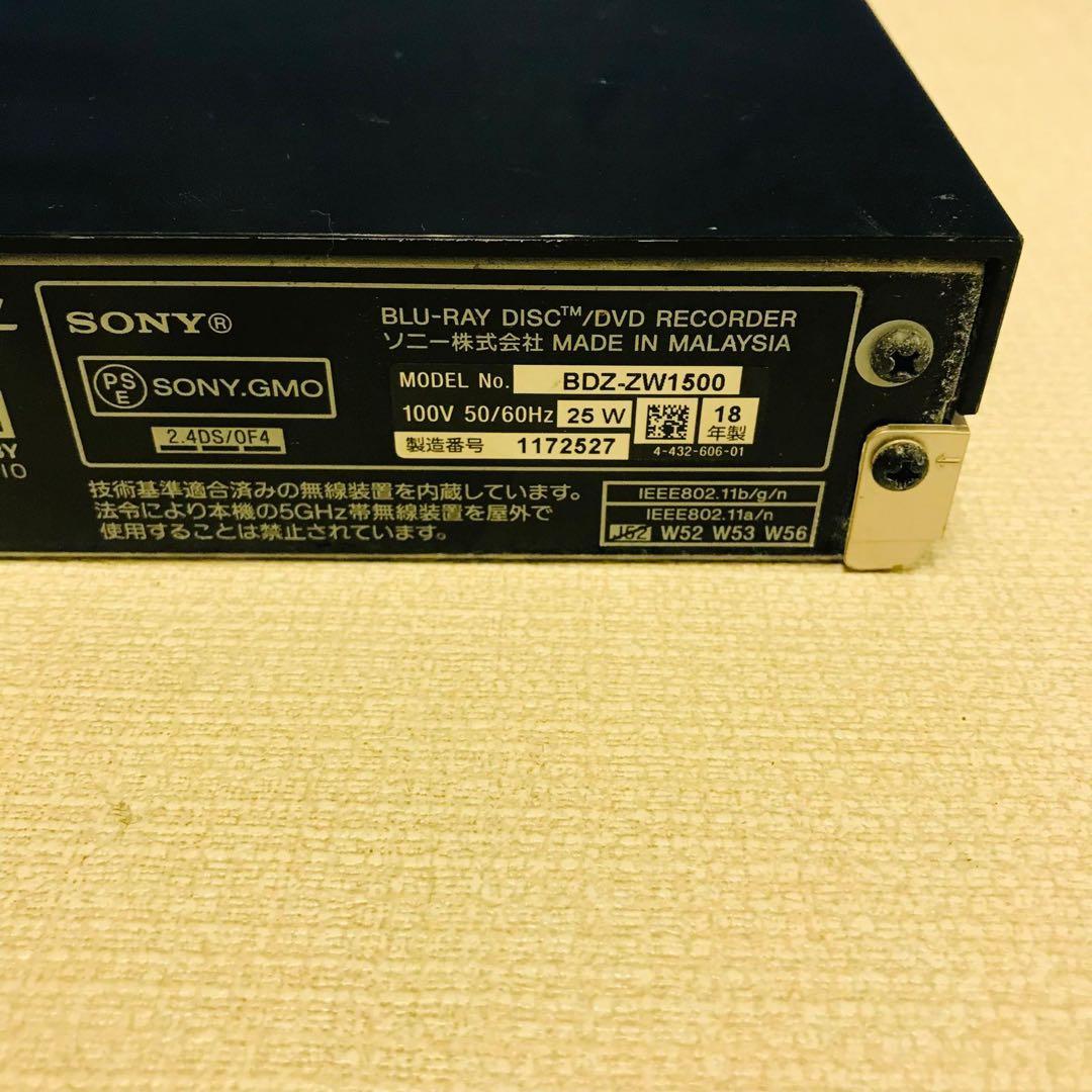 ¥SONY BDZ-ZW1500 デュアルプログラム ブルーレイレコーダー¥