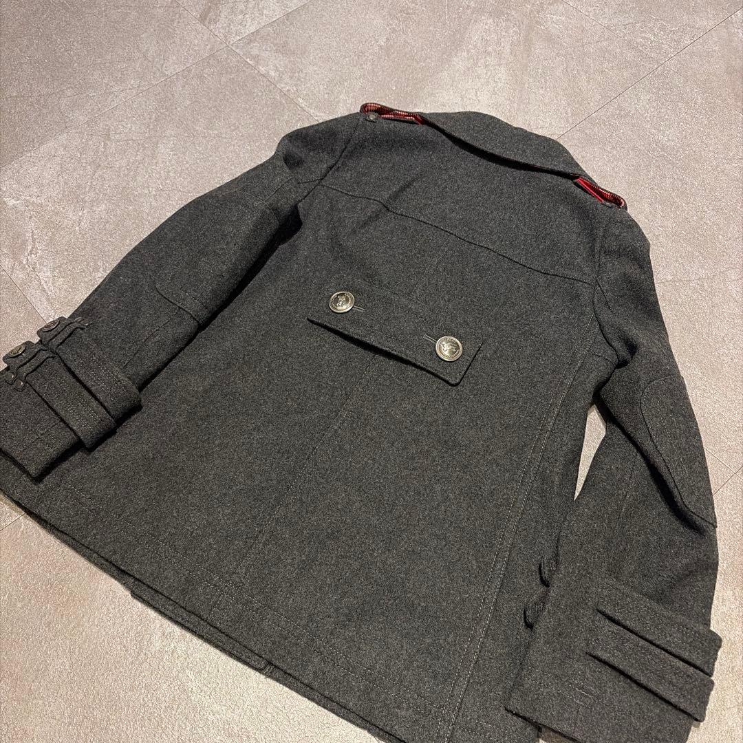 BURBERRY BLUE LABEL グレー ピーコート 38