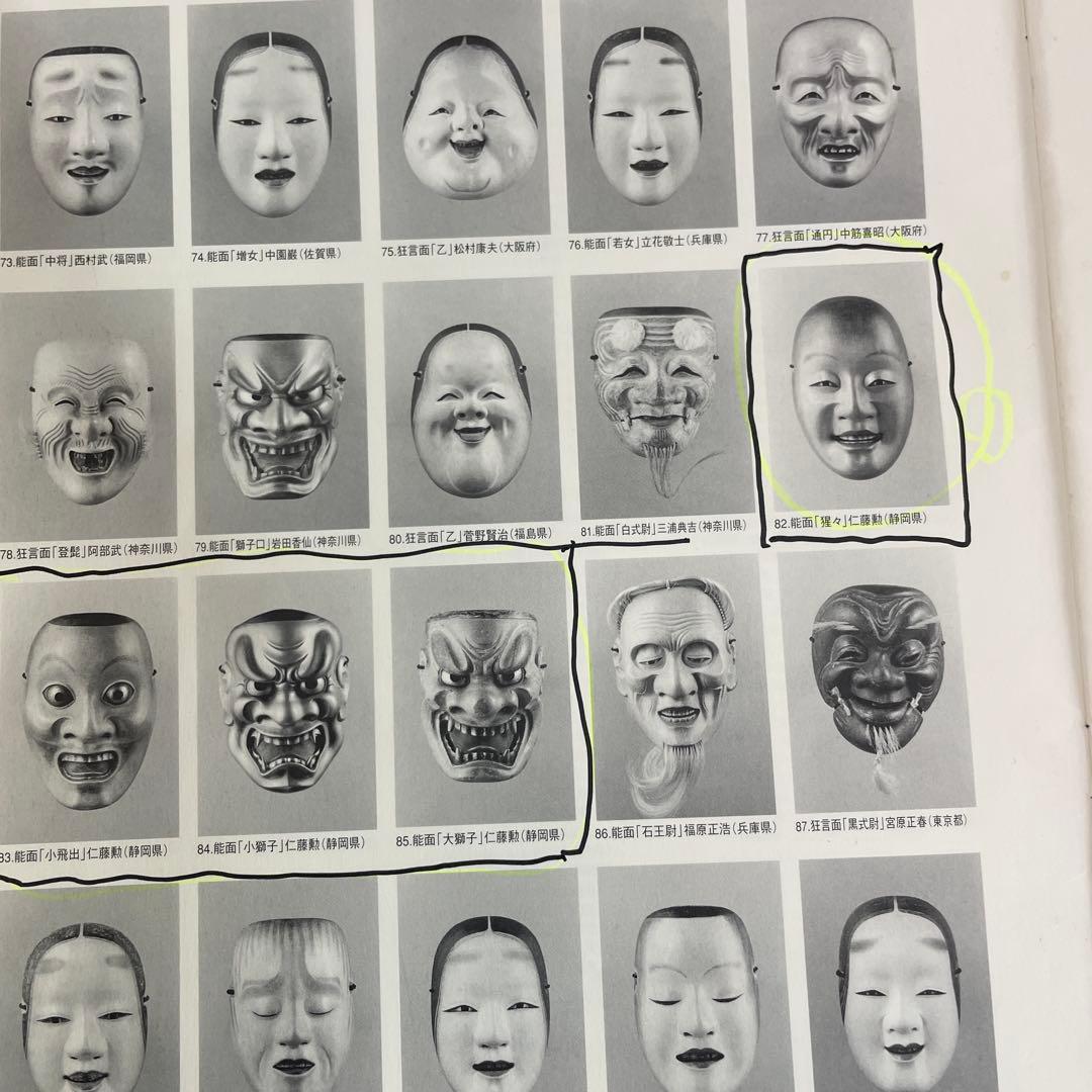 能面中将