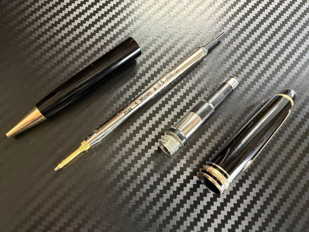 美品 モンブラン マイスターシュテュック 165 ペンシル ブラック 0.5mm