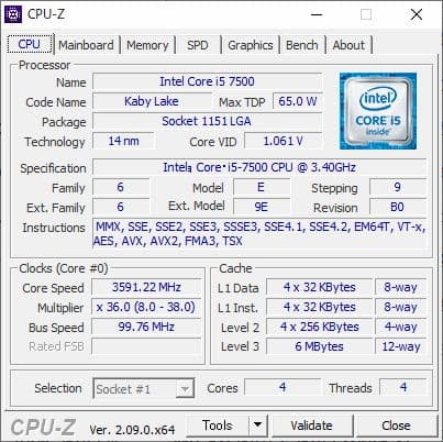 Windowsデスクトップ HP EliteDESK 800 G3 SFF core i5-7500