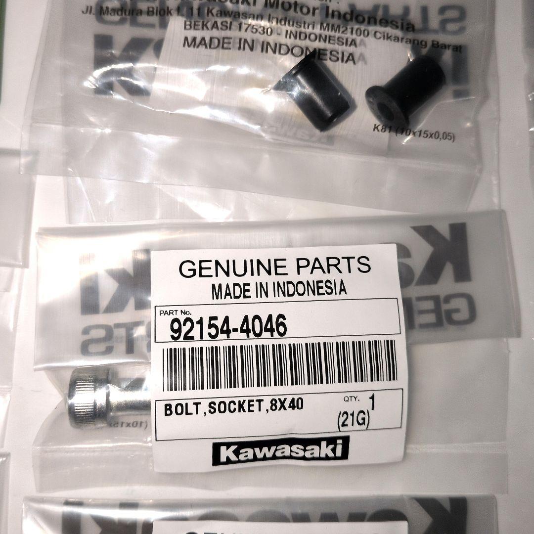 Kawasaki Ninja ZX-25R　左スライダーパーツ　その他部品セット