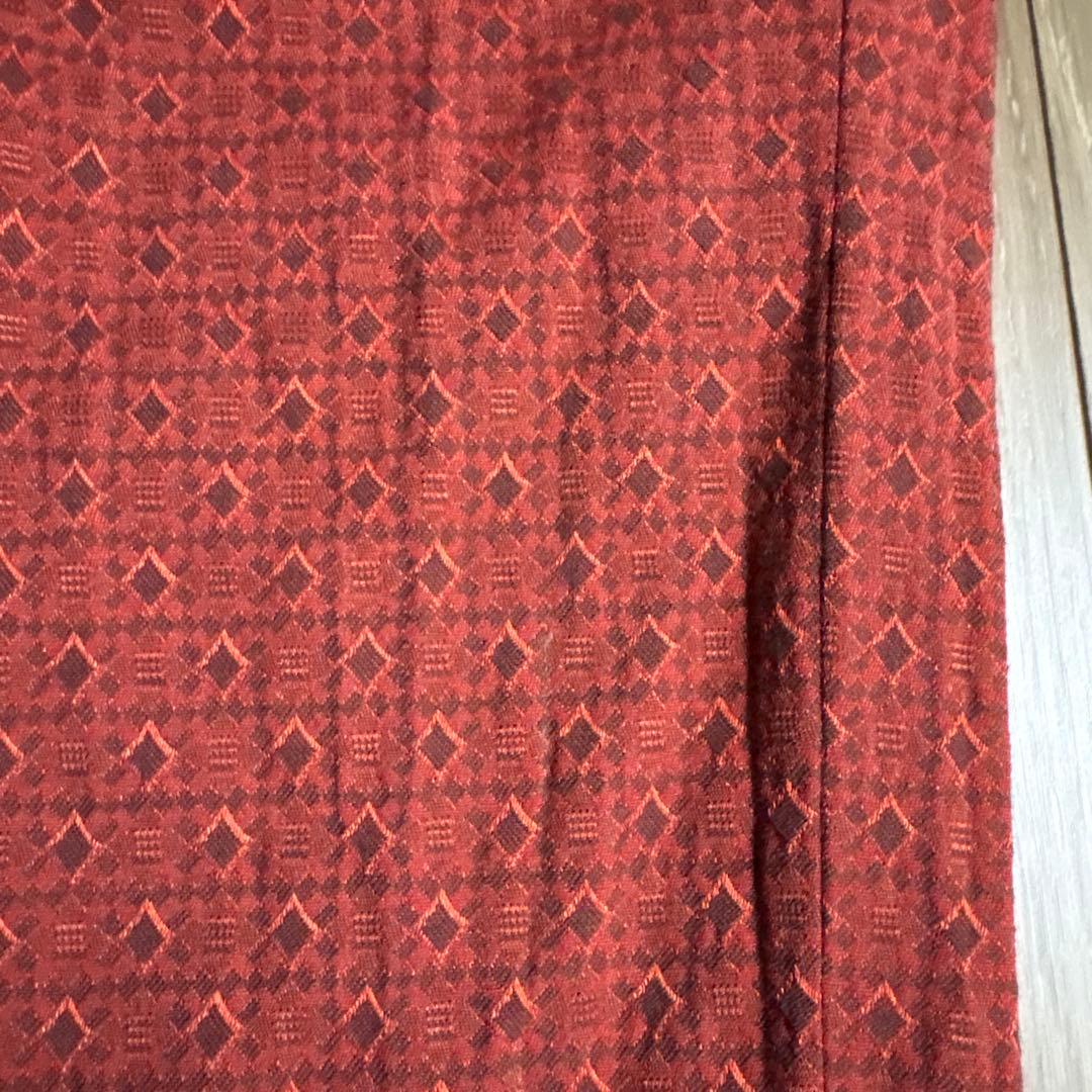 マスターバニー 幾何学模様 赤 メンズパンツ