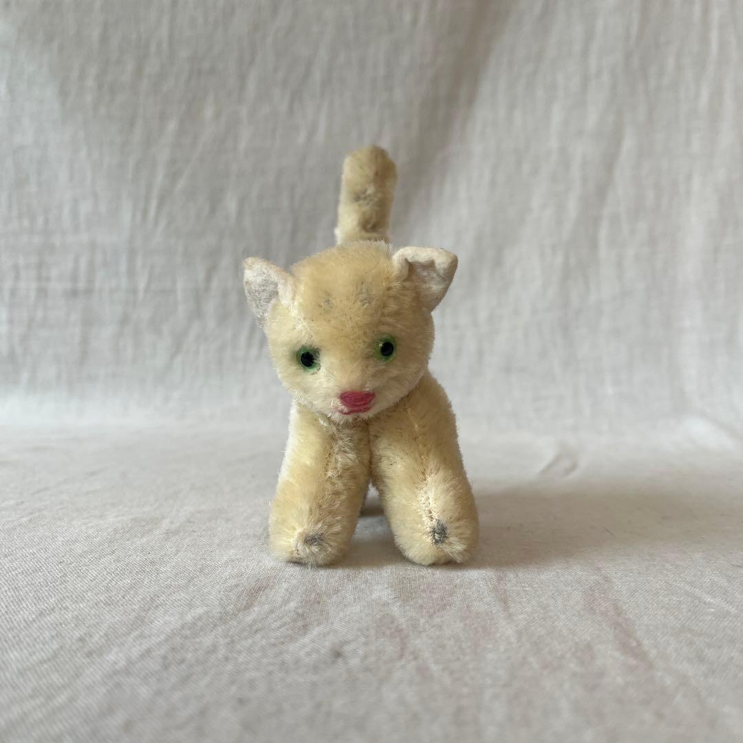 アンティーク　ドイツ　ねこちゃん　ぬいぐるみ