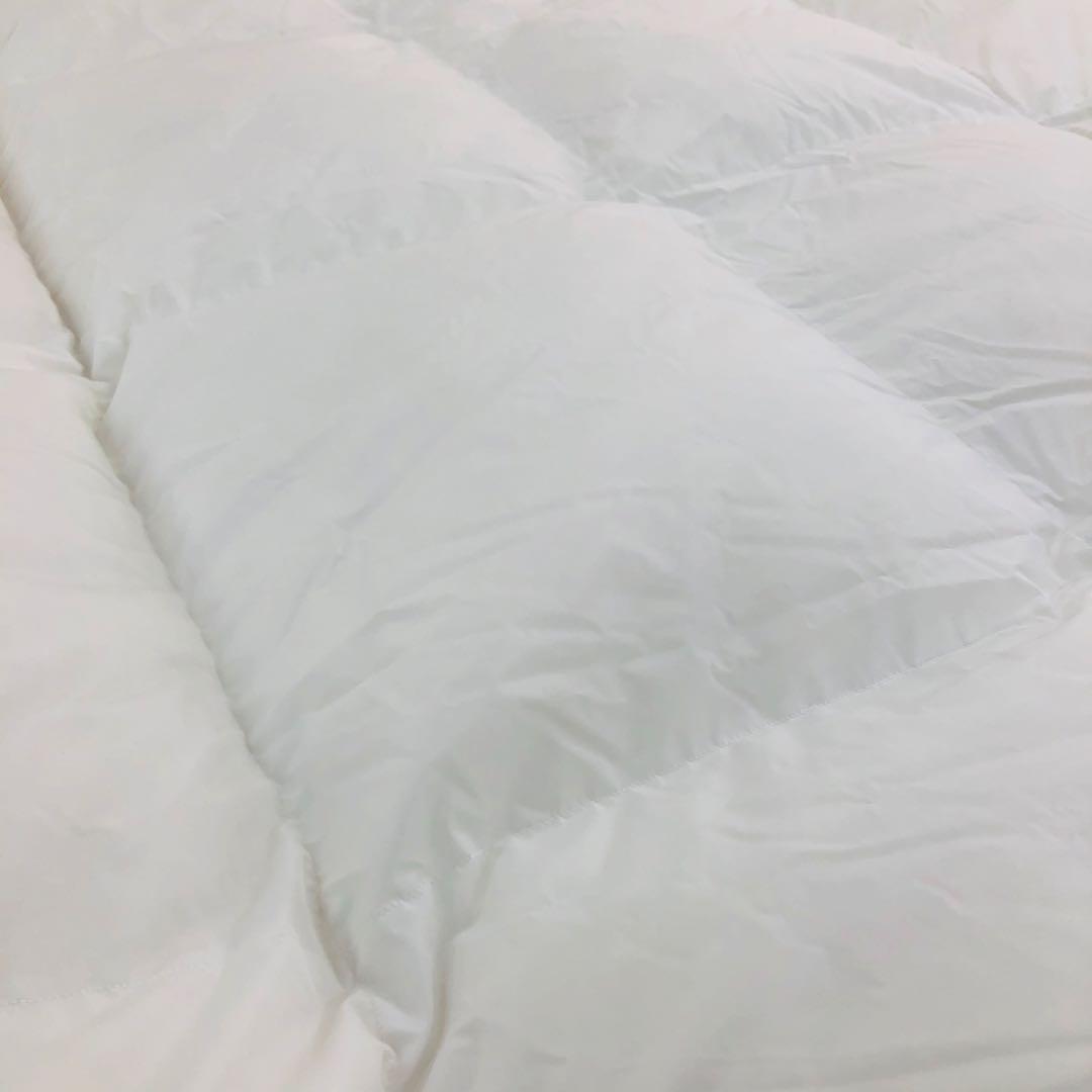 羽毛布団 クイーン 大増量 ニューゴールド 白色 日本製 210×210cm