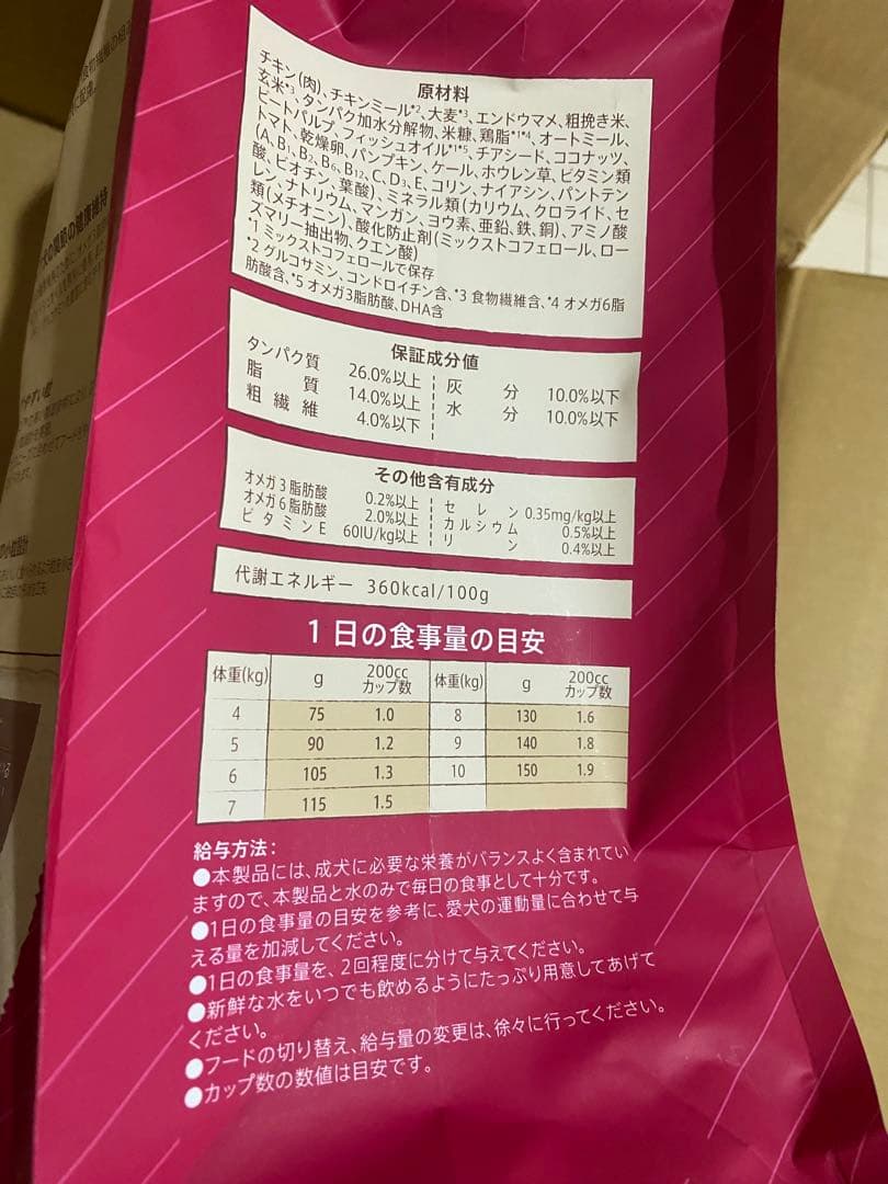\"Nutro 小型犬用 チキン&玄米 3kg 2個