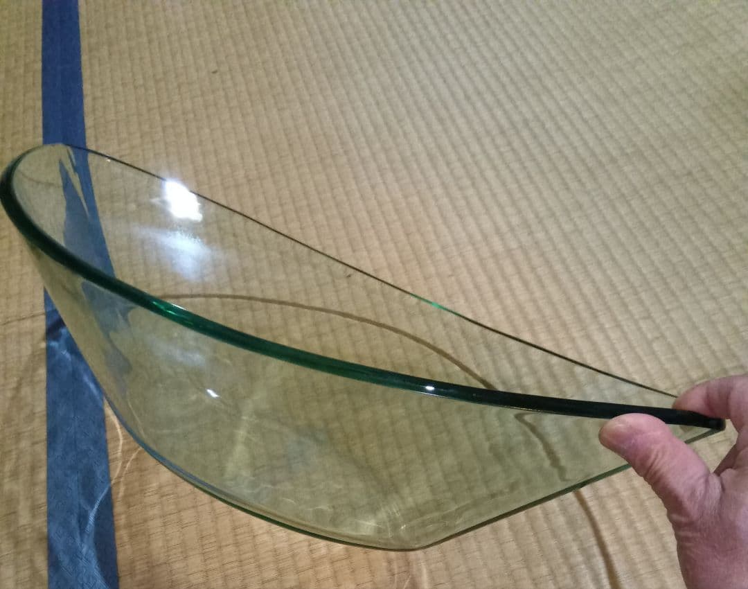 ガラス製オーバル型ボウル
