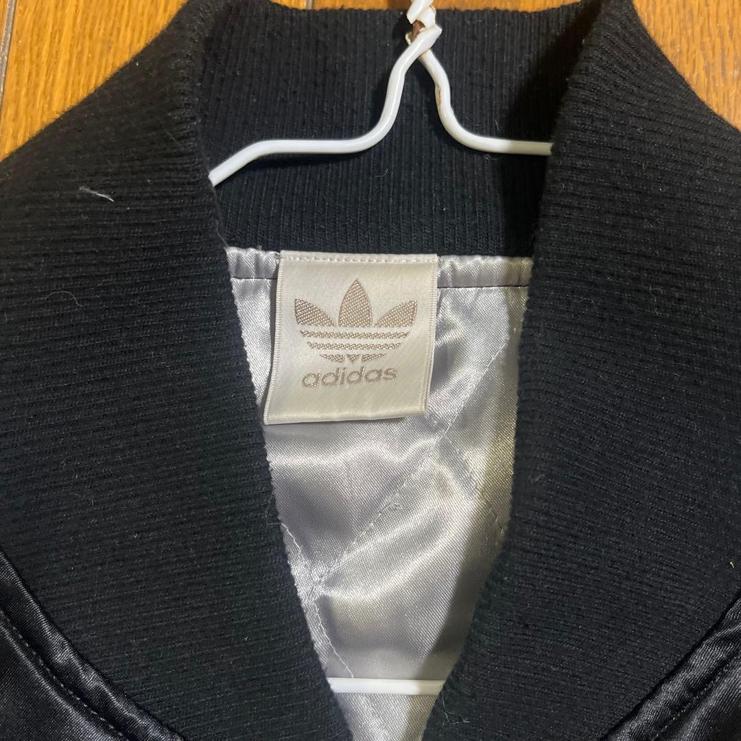 adidas AA-5150 ナイロンジャケット Lサイズ 黒/シルバー