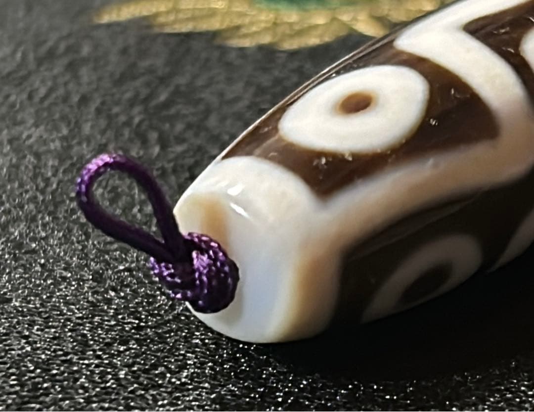 九眼天珠　ハンドメイド品／送料込　匿名発送／チベット　天珠　お守り