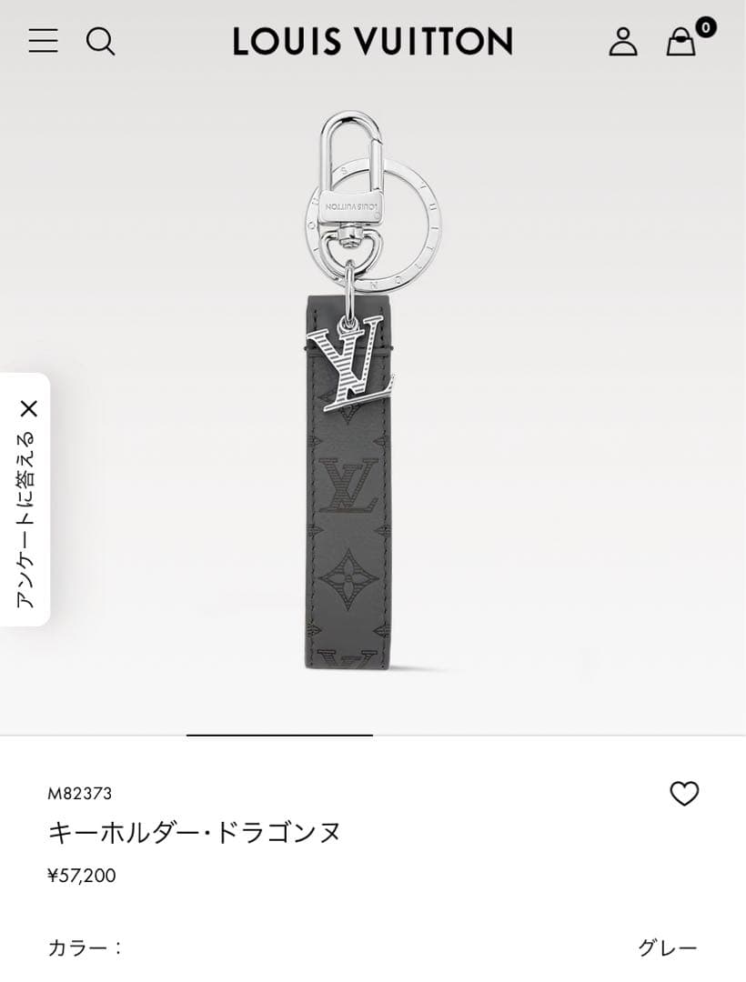 Louis Vuitton キーホルダー・ドラゴンヌ グレー