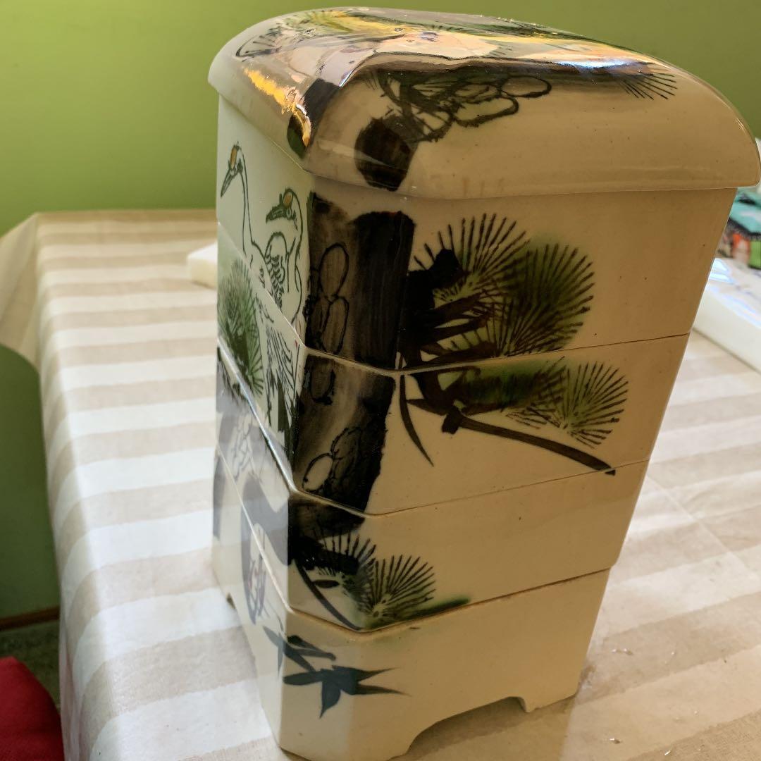 骨董品　陶器　重箱