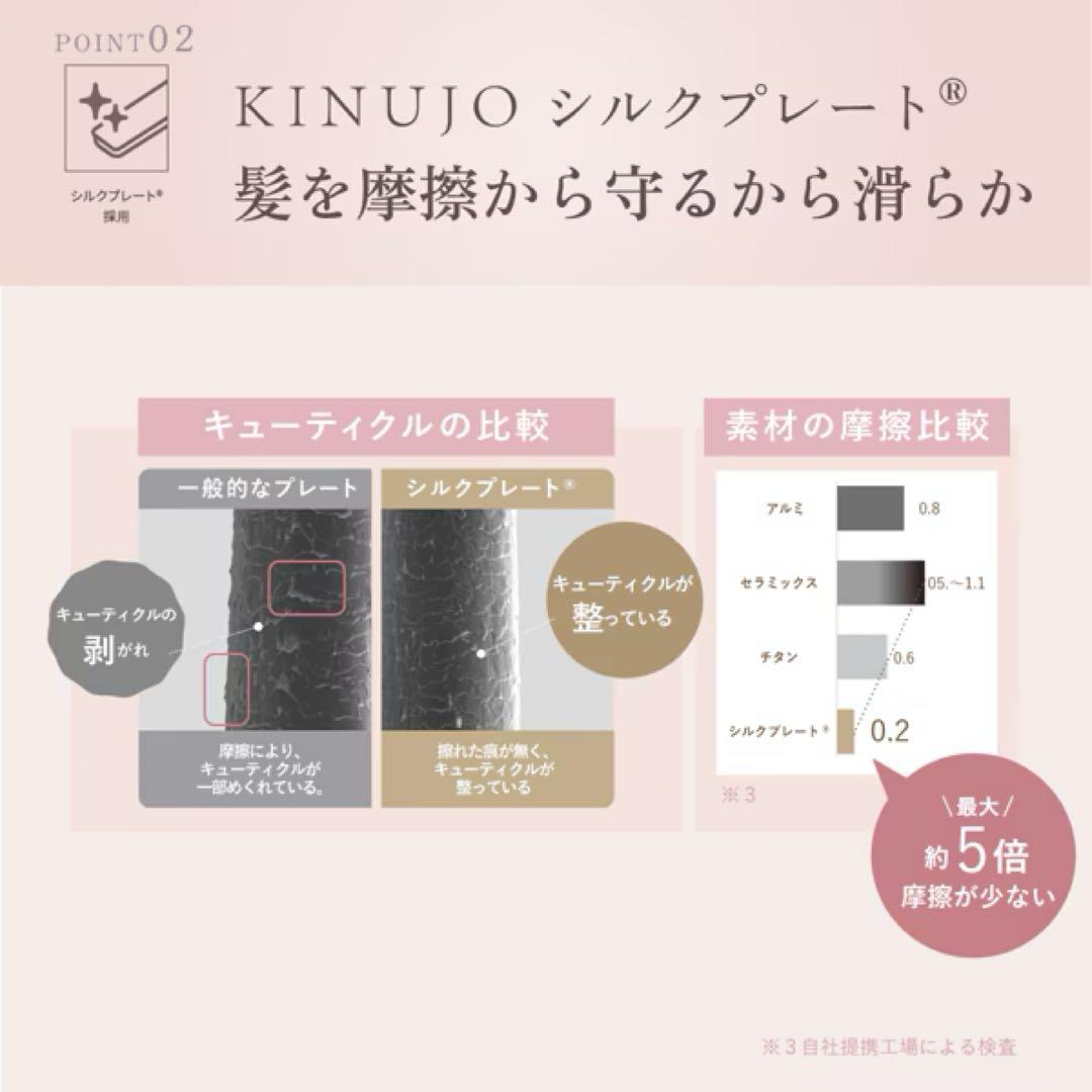 KINUJO 2WAYアイロン ストレート・カール両用