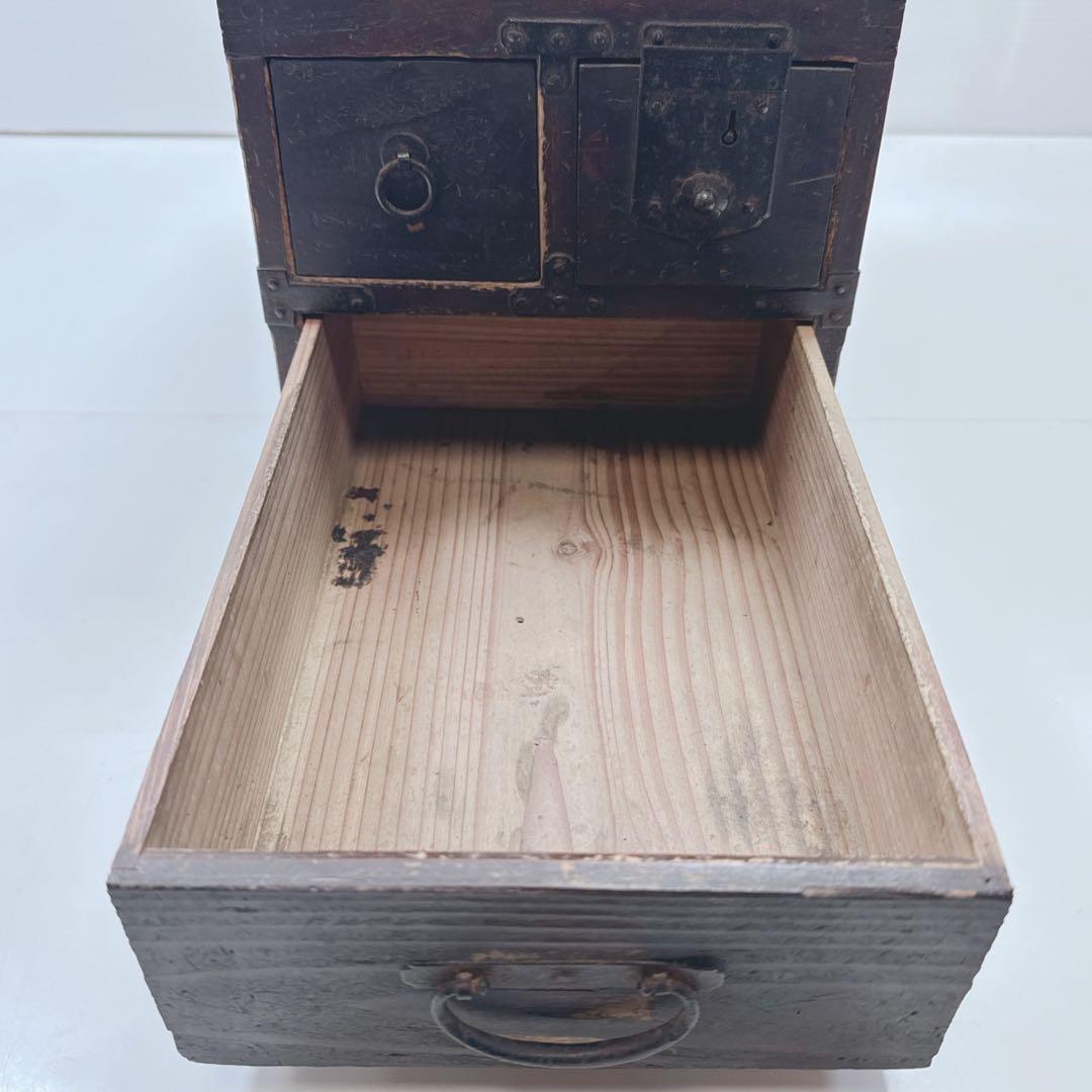 k1458 アンティーク雑貨　和製アンティーク　小引き出し、小箱、小物入れ、木箱