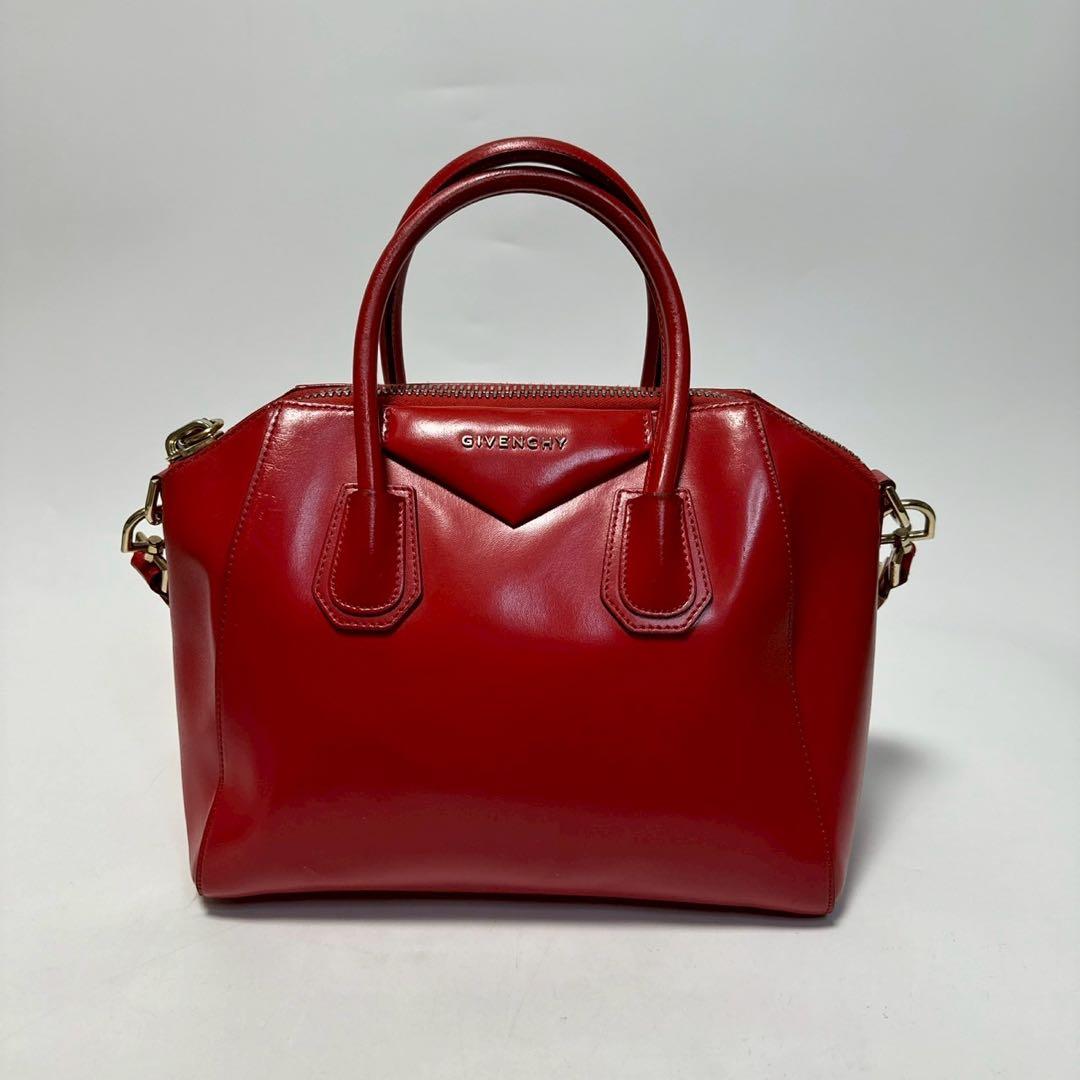 p87【美品】保存袋付　ジバンシー　アンティゴナ　スモール2wayショルダー.